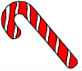 a candy cane